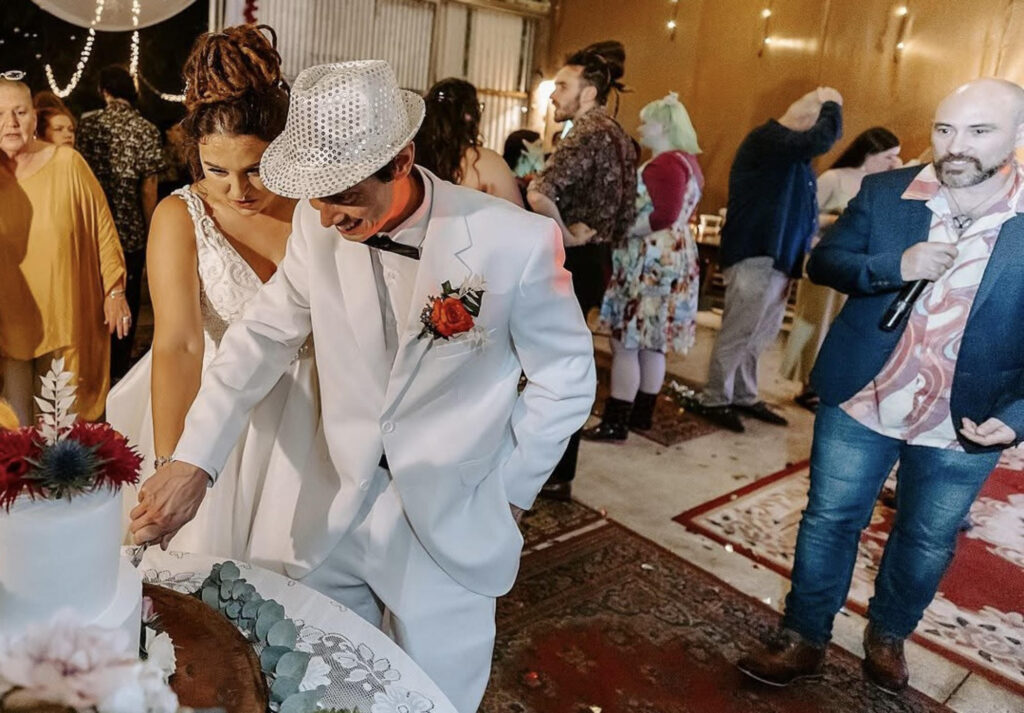 Nick Mcing at wedding